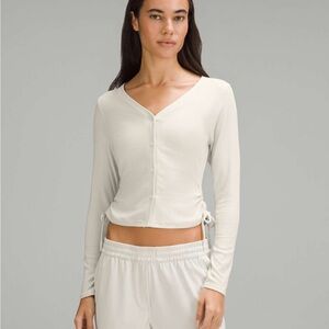 Lululemon Side-Cinch Ribbed Cardigan